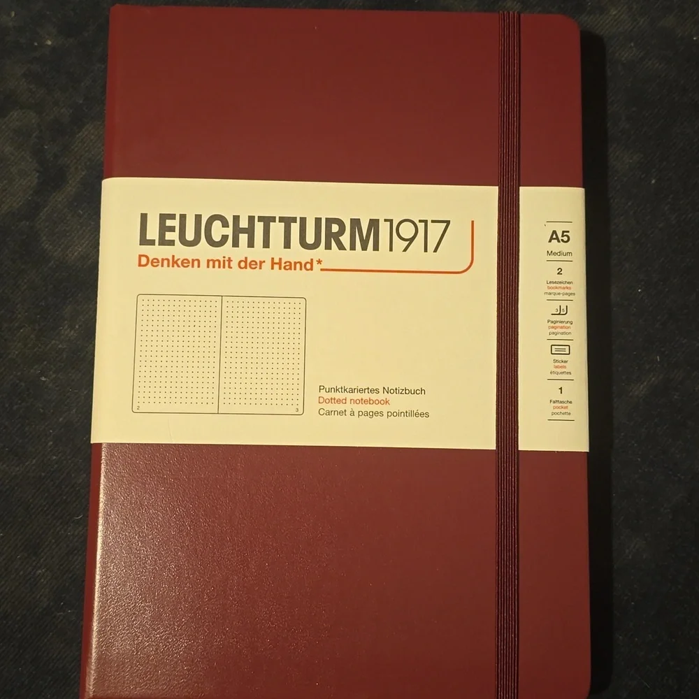 ❤️BUY 5 GET 3 FREE Leuchtturm1917 Dotted Notebook Medium (A5), Retail $25.50US